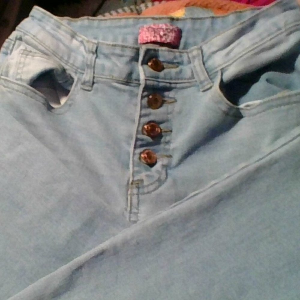 Girls 4 Button flare Jeans